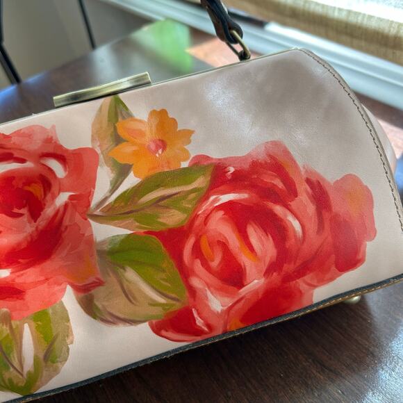 Patricia Nash Floral Crossbody Bag - Red and Green - Picture 3 of 15